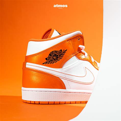 รองเท้า Nike Air Jordan 1 Mid Se จัดมาในสีส้ม Metallic Orange