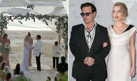 johnny depp weds amber heard in romantic beach ceremony in the bahamas celebrity news