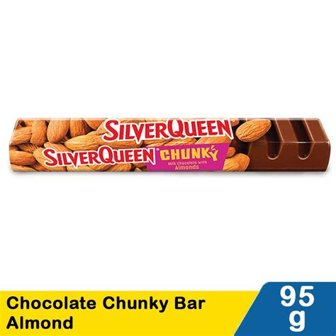 Silver Queen Chocolate Chunky Bar Almond 95g Klikindomaret