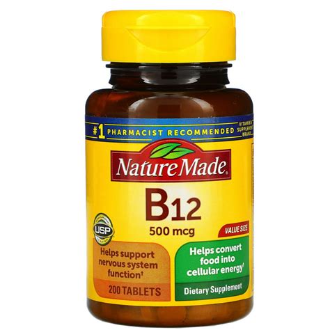 Nature Made Vitamin B12 500 Mcg Tablets 2000 Ct