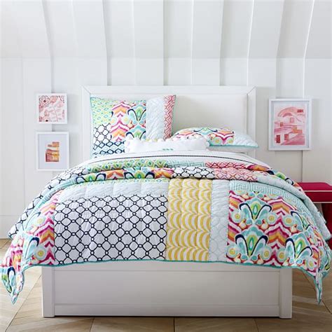 73505 el paseo, palm desert, ca 92260. Palm Springs Patchwork Girls Quilt + Sham | Pottery Barn Teen