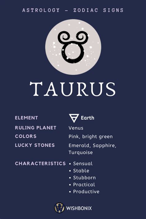 Taurus Zodiac Sign The Properties And Characteristics Of The Taurus