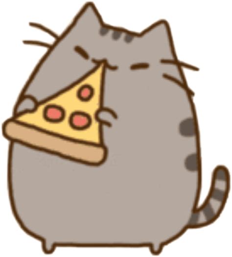 Pusheen Freetoedit Pusheen Pizza Sticker By Lilaftxn