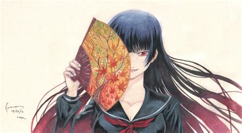 Wallpaper Drawing Illustration Anime Girls Black Hair