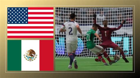 Usa Vs Mexico Semifinal Concacaf Nations League【fifa 23】 Youtube