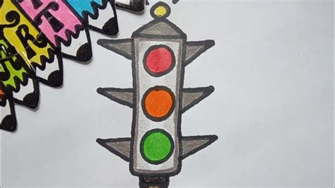 How To Draw A Traffic Light CÓmo Dibujar Un SemÁforo Wie Man Eine