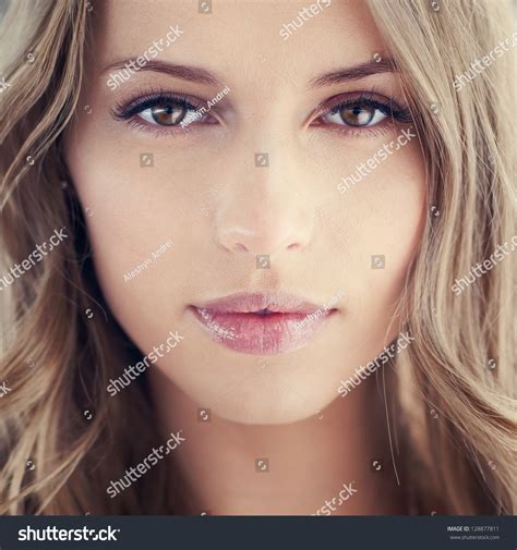 Magnificent Portrait Beautiful Young Woman Perfect Stock Photo
