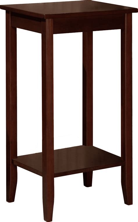 Rosewood Coffee Brown Tall End Tables - Value Bundle - Walmart.com png image