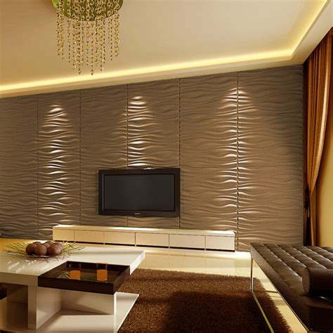 Decorative 3d Wall Panels 246x315 Wave Board 6 Tiles 32 Sf