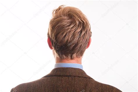 Back Of The Head And The Hair Of A Young Man — Stock Photo