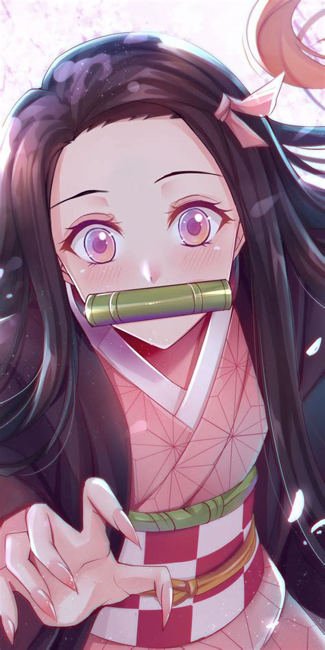 Download 1080x2160 Wallpaper Beautiful Anime Kamado Nezuko Honor 7x