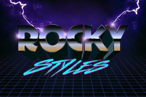 80s Text Effects Vol1 Savechangetakessmart Layer Style Vector