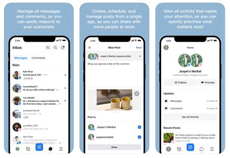 With facebook business suite (formerly pages manager app), you can access and manage the tools your business needs to thrive across facebook and instagram together, simplified and in one place. Facebook Business Suite combine les Pages, Instagram et ...
