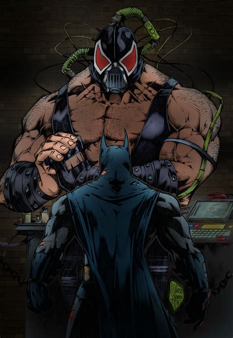 Batman X Bane Colours By Scottlewisart On Deviantart