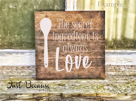 The Secret Ingredient is Always Love, SVG File - 0477 (203728) | SVGs