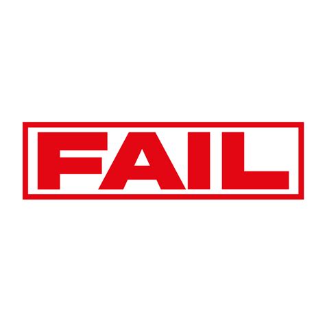 Fail Red Stamp On A Transparent Background 23652088 Png