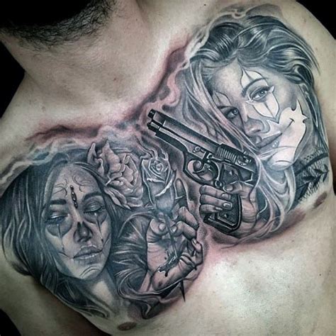 A destination for the avid collector and weekend hobbyist alike, our pastimes features articles and tips about your favorite cards & games, hobbies and more. Gangster Tattoo Drawings Chest - Best Tattoo Ideas