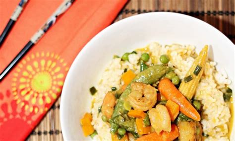 How wonderful and fresh tasting our shrimp and vegetables with red curry was! Thai Shrimp Coconut Curry Recipe - The Anti-June Cleaver