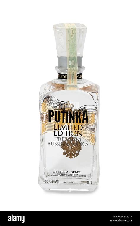 Putinka Premium Russian Vodka Limited Edition Moscow Russia Stock Photo