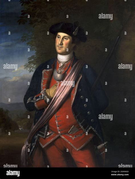 Colonel George Washington Stock Photo Alamy