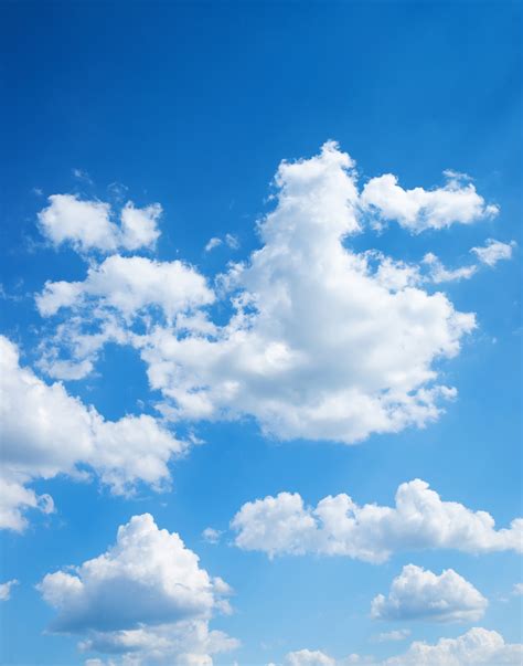 Printable Blue Sky With Clouds
