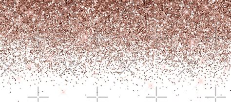 Rose Gold Sparkle Glitter Fading Border By Colorflowart Redbubble