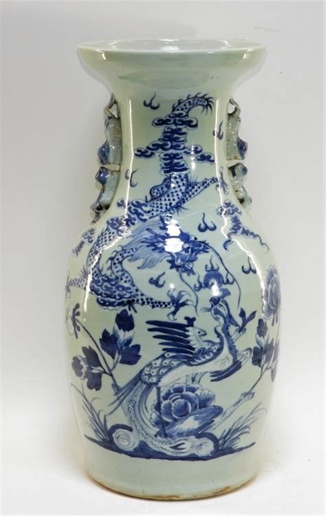 Sold Price Chinese Celadon Blue And White Porcelain Vase November 6