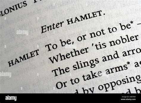 Beginning Of Most Famous Soliloquy From Hamlet By William Shakespeare To Be Or Not To Be
