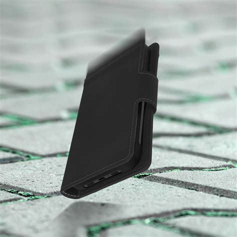 Housse Portefeuille Universel Noir Pour Smartphone Taille Max 155 X 83