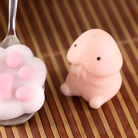 Buy Funny Penis Shape Slow Rebound Pu Decompression Toy Slow Rising Stress