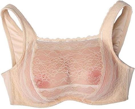 Ajusen Mastektomie Silikon Brust Bilden Spitze Bh Einstellen Abnehmbar Brüste Brust Enhancer Zum