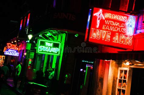 New Orleans Bourbon Street Bars And Sex Clubs 2 Editorial Photography