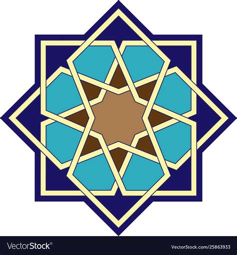 Islamic Ornament Geometric Art Royalty Free Vector Image