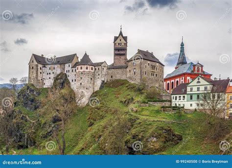 Loket Castle Czech Republic Stock Photo Image Of Medieval Karlovy