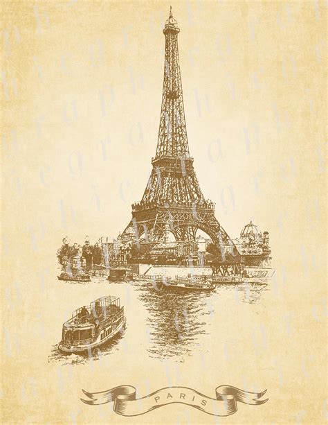 Paris Eiffel Tower 8x10 Digital Instant Download Printable Etsy
