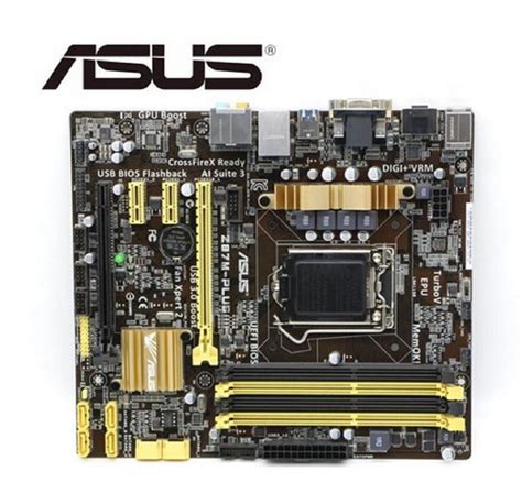 Asus Z87m Plus Desktop Motherboard Lga 1150 Ddr3 I3 I5 I7 32gb Sata3