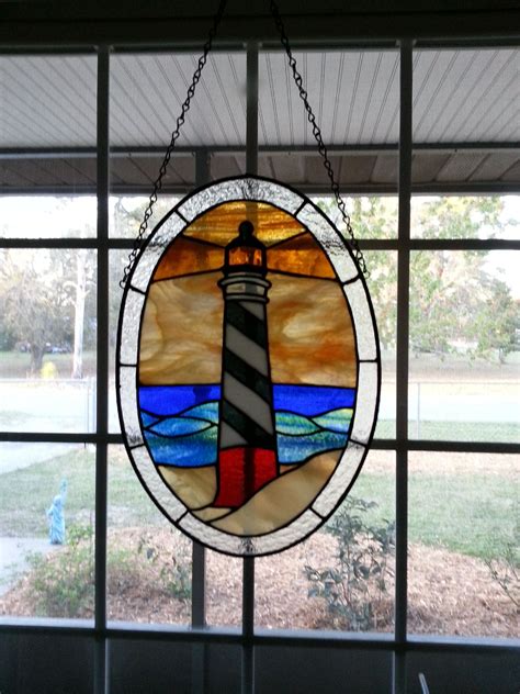 Bobs Lighthouse From First Stained Glass Class Beautiful Stained