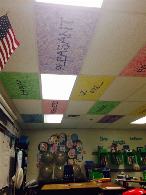 Hello everyone we are back with another video on classroom decorations ideas 2020hope you all like this videokeep supportingplease do like. Character trait ceiling tiles. Students sponge painted the ...