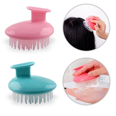 New Shampoo Silicone Scalp Massage Brush Massage Comb Plastic Airbag