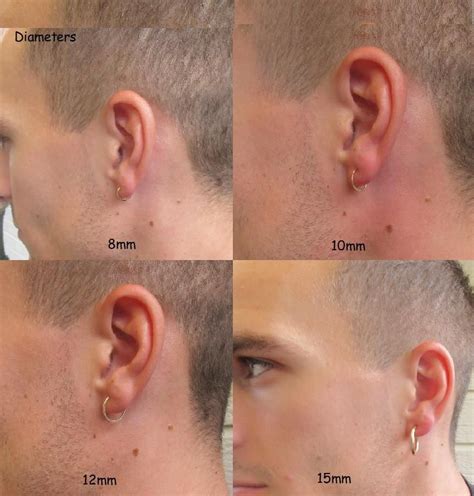 Man Piercing Ears Guys Ear Piercings Gauges Piercing Piercing