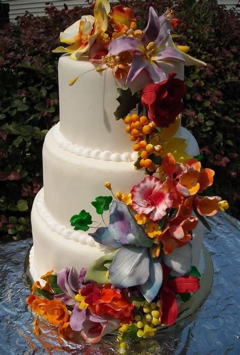 So Colourful Latest Cake Design New Cake Design Sugar Flowers