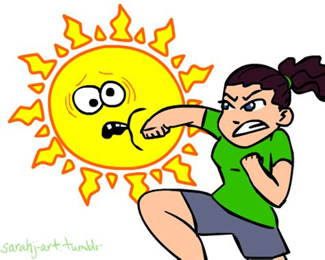  Lol Hot Punch Sun Comics Heat Weather Heat Wave Sarahj Art •