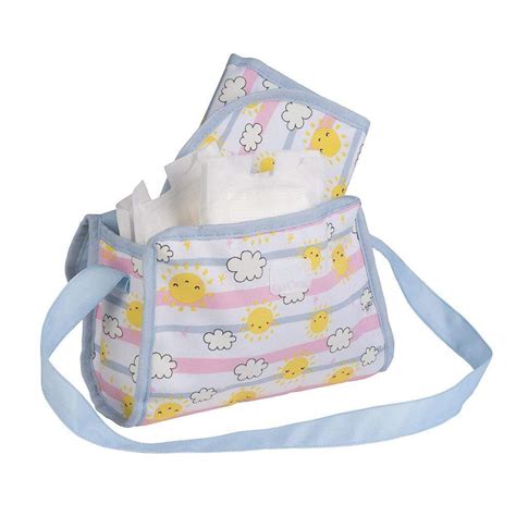 Adora Baby Doll Diaper Bag In Sunny Days Print Color Changing Toy