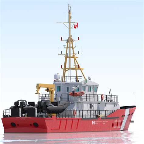 Hero Class Canadian Coast Guard Vessel 3d Model