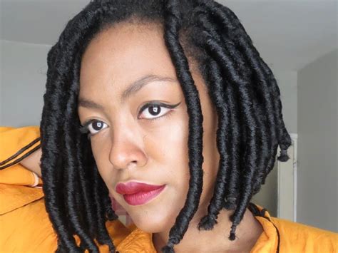 How to create a short hairstyle that is very different from your long hair, without cutting it. 35 Short Faux Locs and Protective Goddess Locs Styles