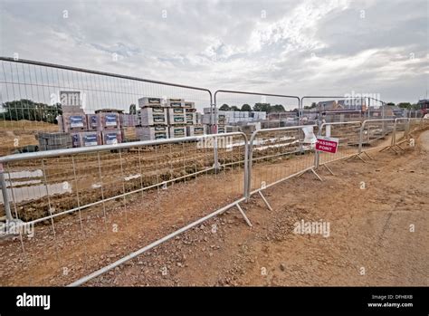 Building Site For New Homes Under Construction Northamptonshire United