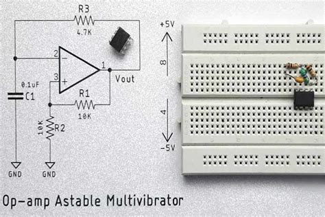 Lm358 Op Amp Astable Multivibrator Circuit Diagram
