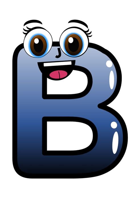 Capital Letter B Clip Art With Face Cute Alphabet Letter B Clip Art