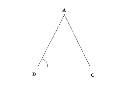 The Calculation Of The Angle B By The Joining Of The Lines Ab And Bc