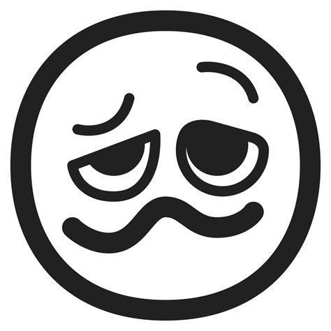 Woozy Face Icon Fluentui Emoji Mono Iconpack Microsoft